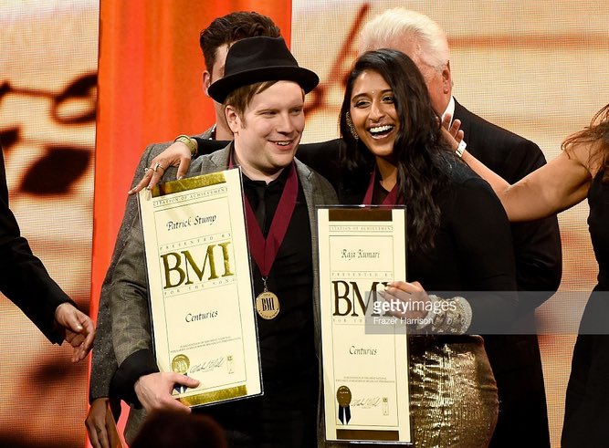 Raja Kumari was Honored at the BMI Awards for her Work With Fall Out Boy